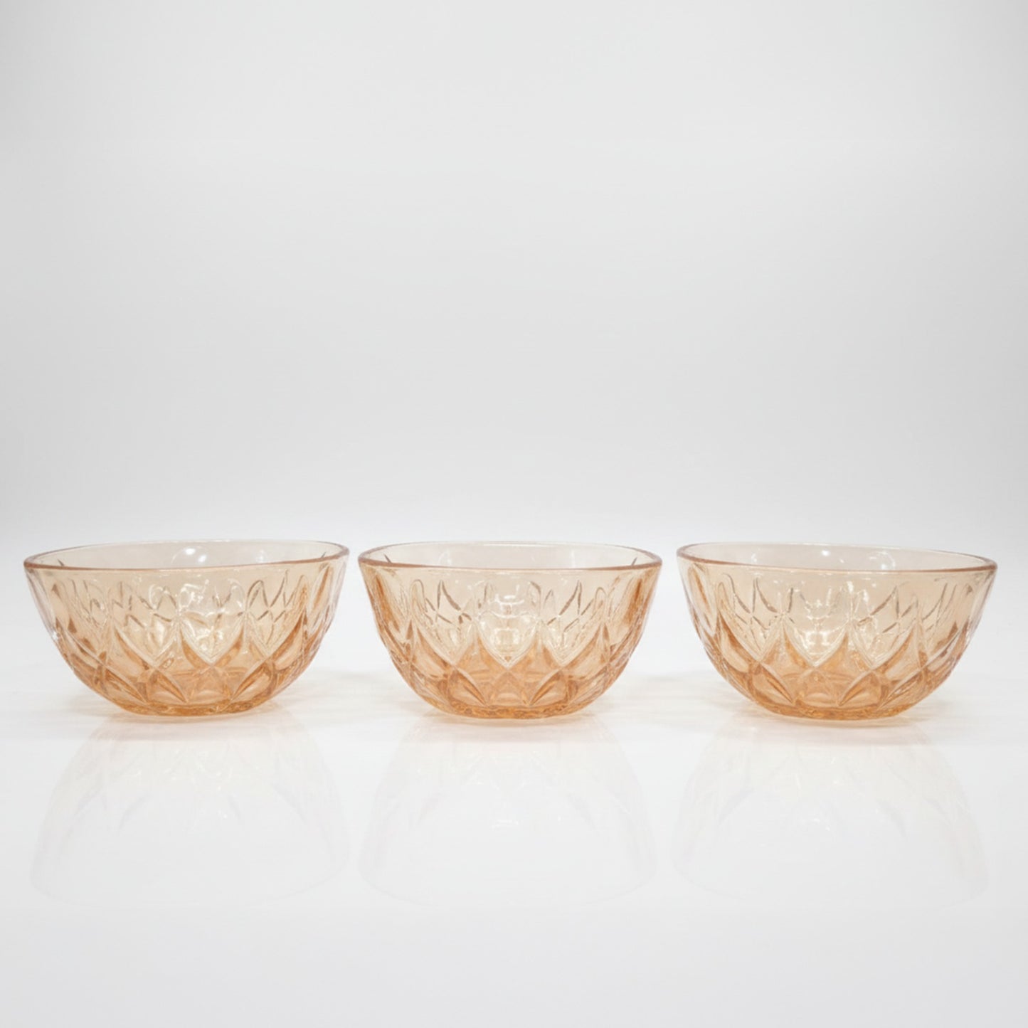 Golden Glass Bowl Set | 7-Piece Structured Design | Premium Quality Transparent Glassware for Gifting, Home & Kitchen Use
