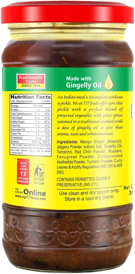 777 Mango Ginger Pickle