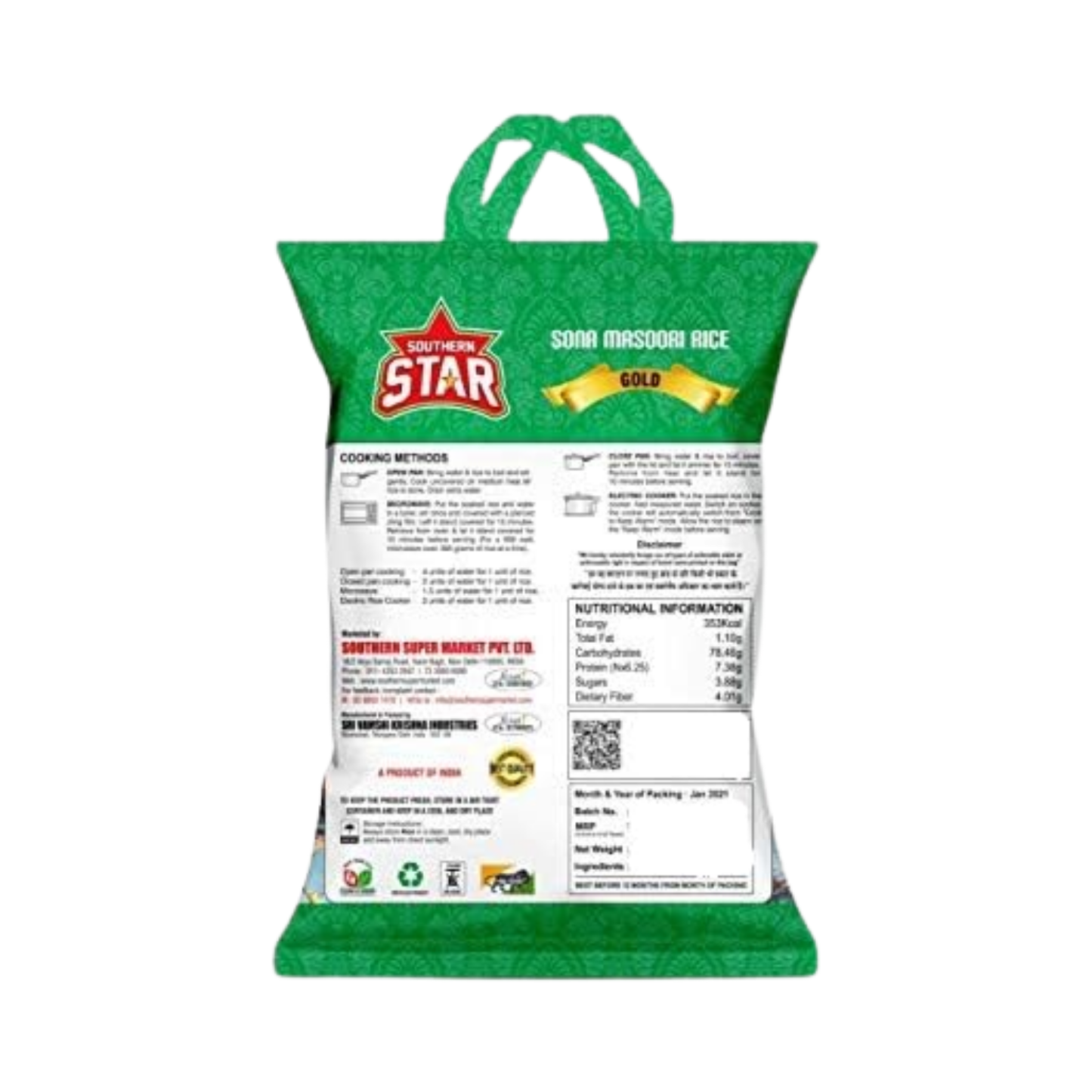 Southern Star BPT Sona Masoori Rice