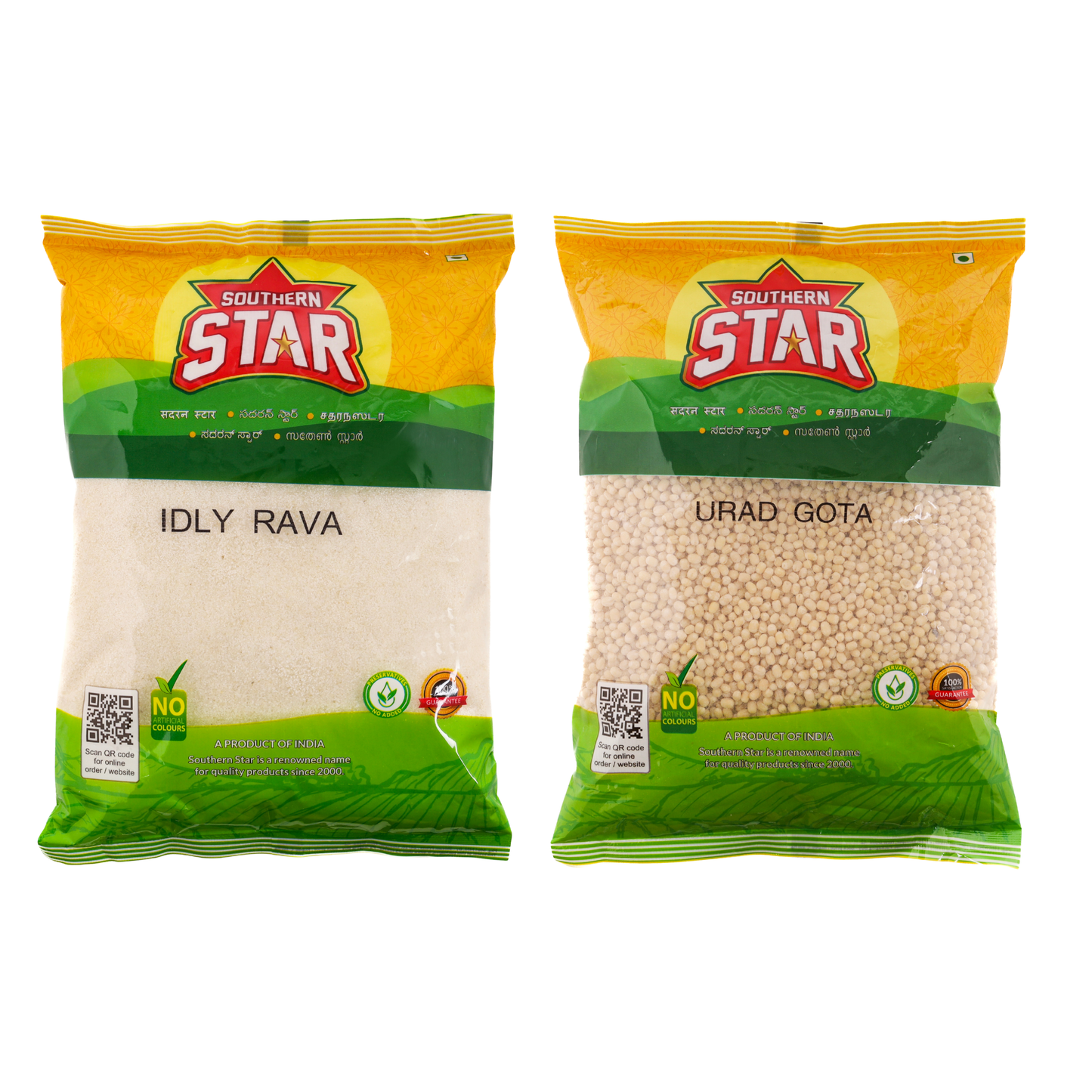 Southern Star Idly Rava 1Kg & Urad Dal Gota 1Kg Combo
