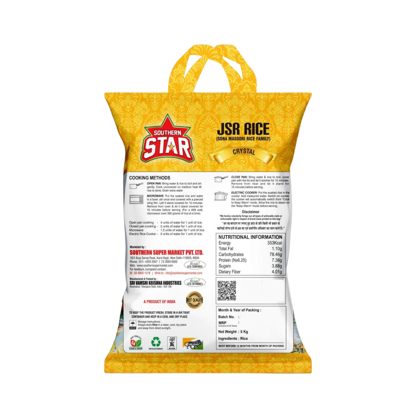 Southern Star JSR Sona Masoori