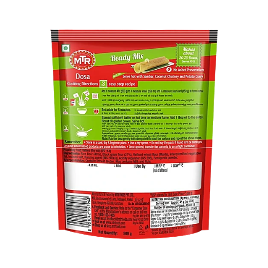 MTR Dosa Ready Mix