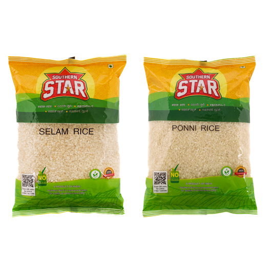 Southern Star Selam Rice 1Kg & Ponni Rice 1kg Combo