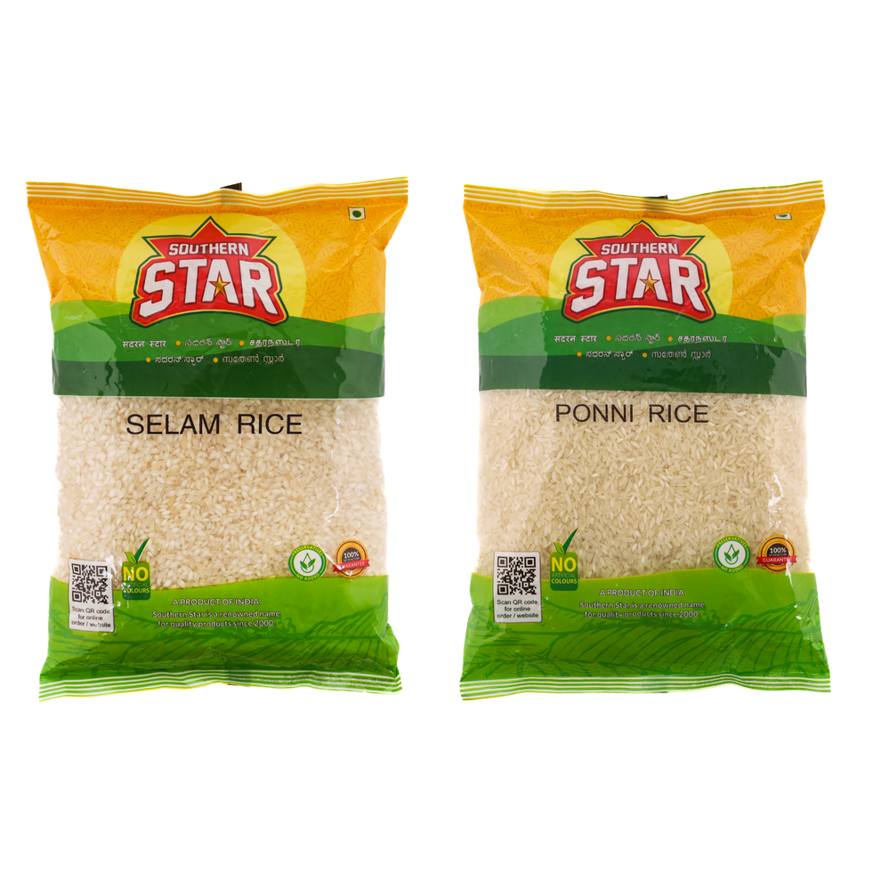 Southern Star Selam Rice 1Kg & Ponni Rice 1kg Combo – Southern Super Market