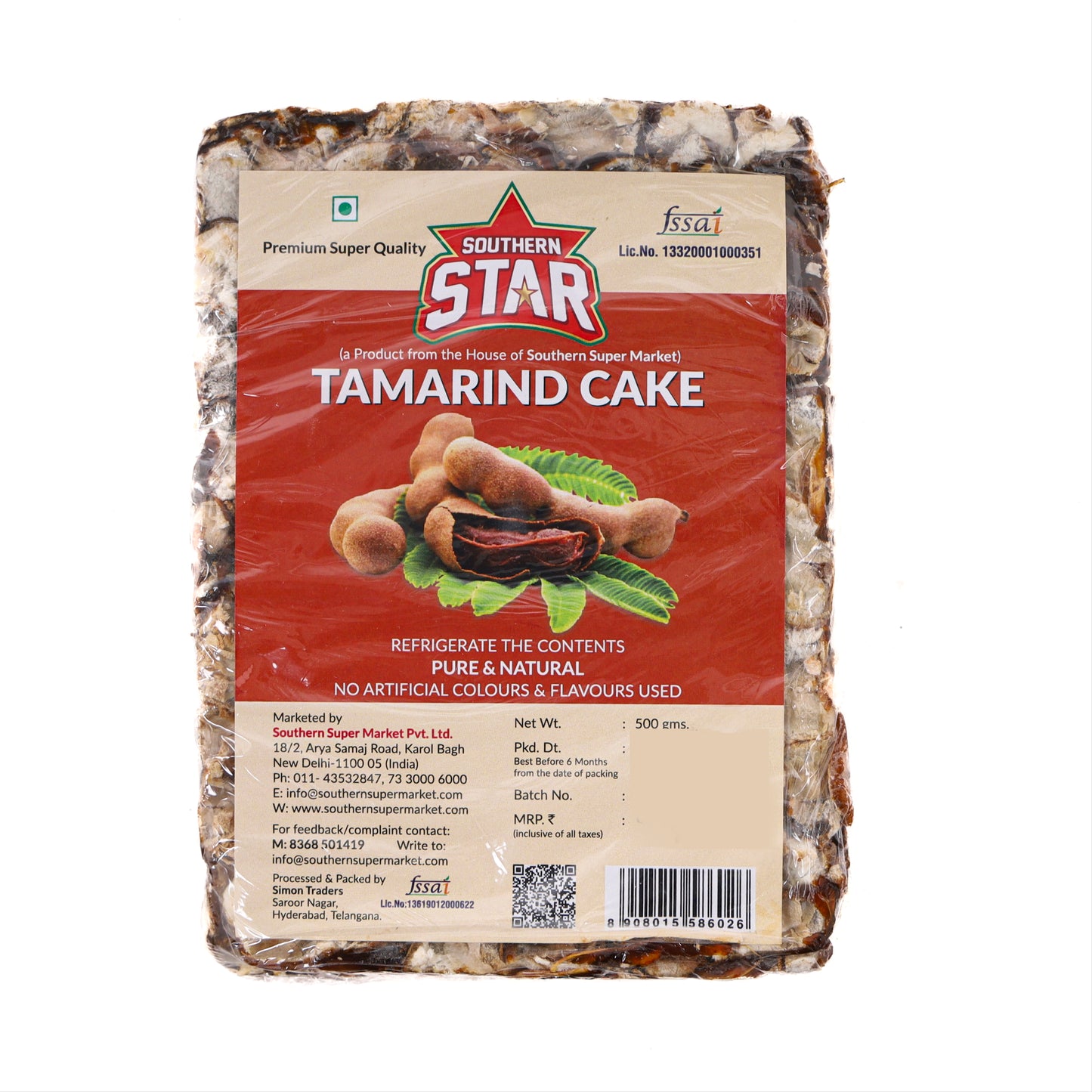 Southern Star Tamarind Cake (Seedless)