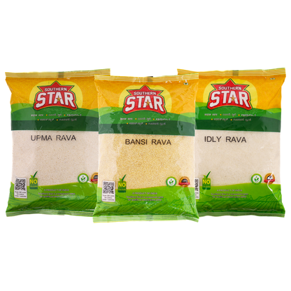 Southern Star Upma Rava 1Kg & Idly Rava 1Kg & Bansi Rava 1Kg Combo