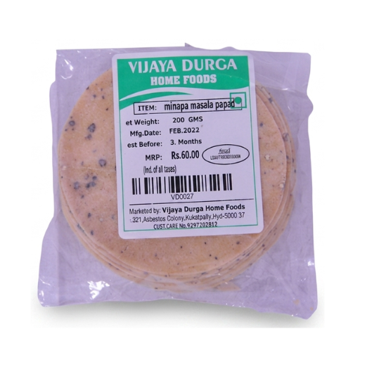 Vijaya Durga Minapa Masala Papad