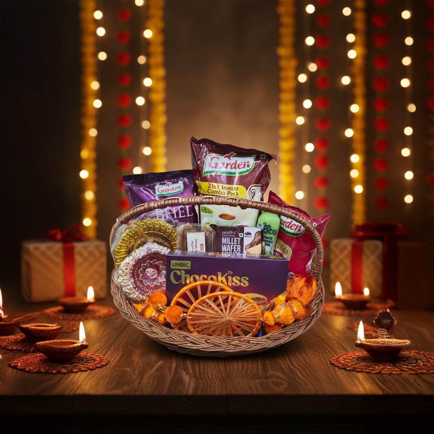 Diwali Gift Hamper | Authentic South Indian Festive Basket | Perfect Gift for Family, Friends &amp; Corporate Celebrations