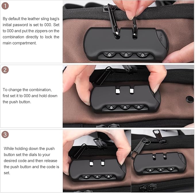 Anti-Theft Sling Bag with USB Charging Port | Waterproof Crossbody Chest Bag for Men & Women | Secure Travel & Daily Use