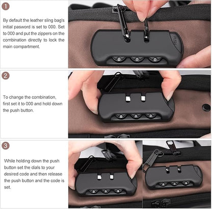 Anti-Theft Sling Bag with USB Charging Port | Waterproof Crossbody Chest Bag for Men & Women | Secure Travel & Daily Use